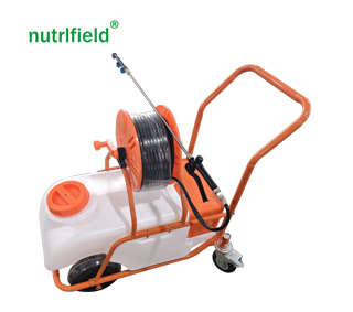 60L high pressure electric cart sprayer with double auto pump